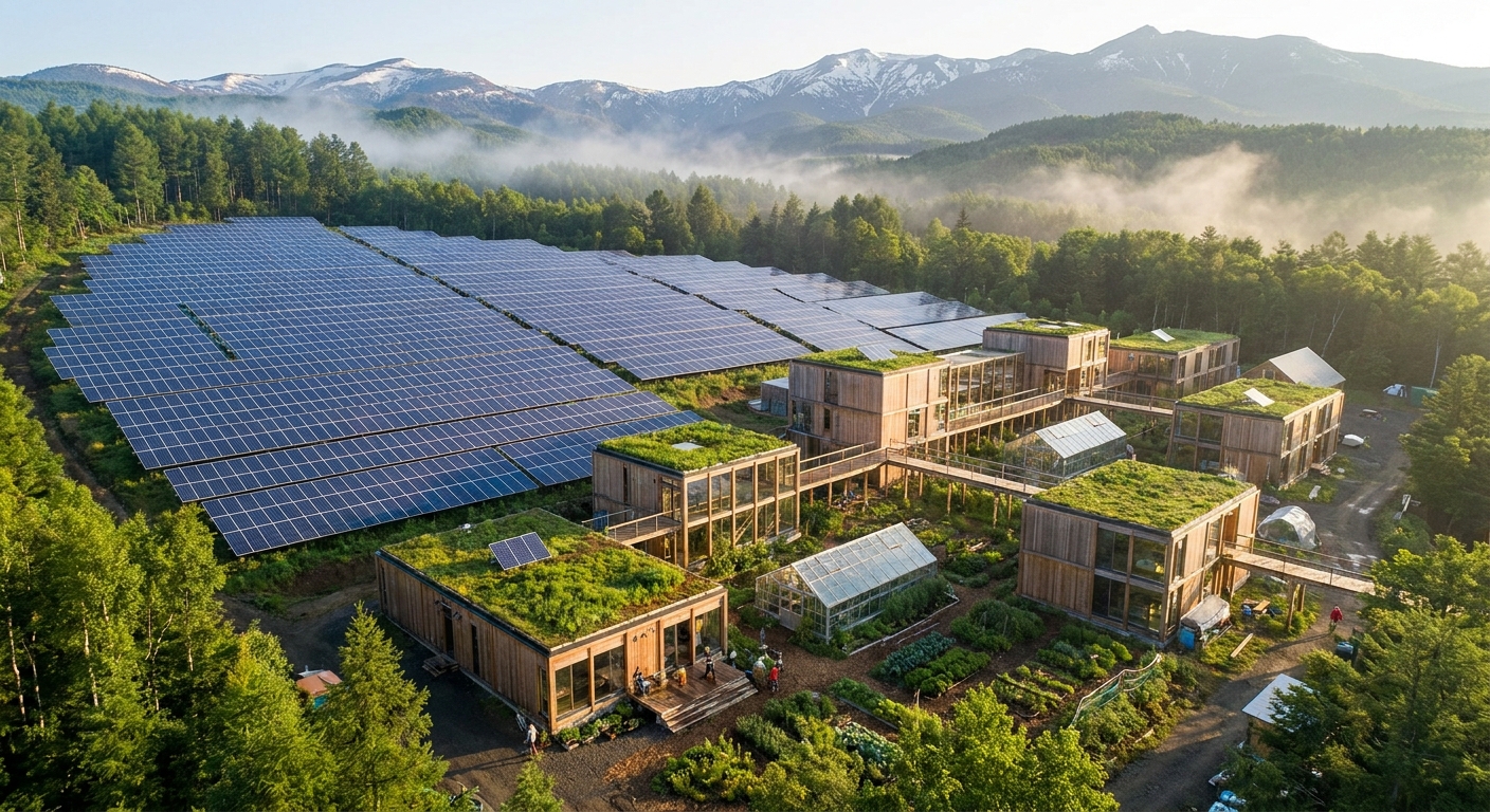 ソーラーアレイ俯瞰