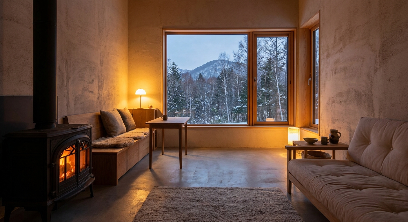 内部 薪ストーブ