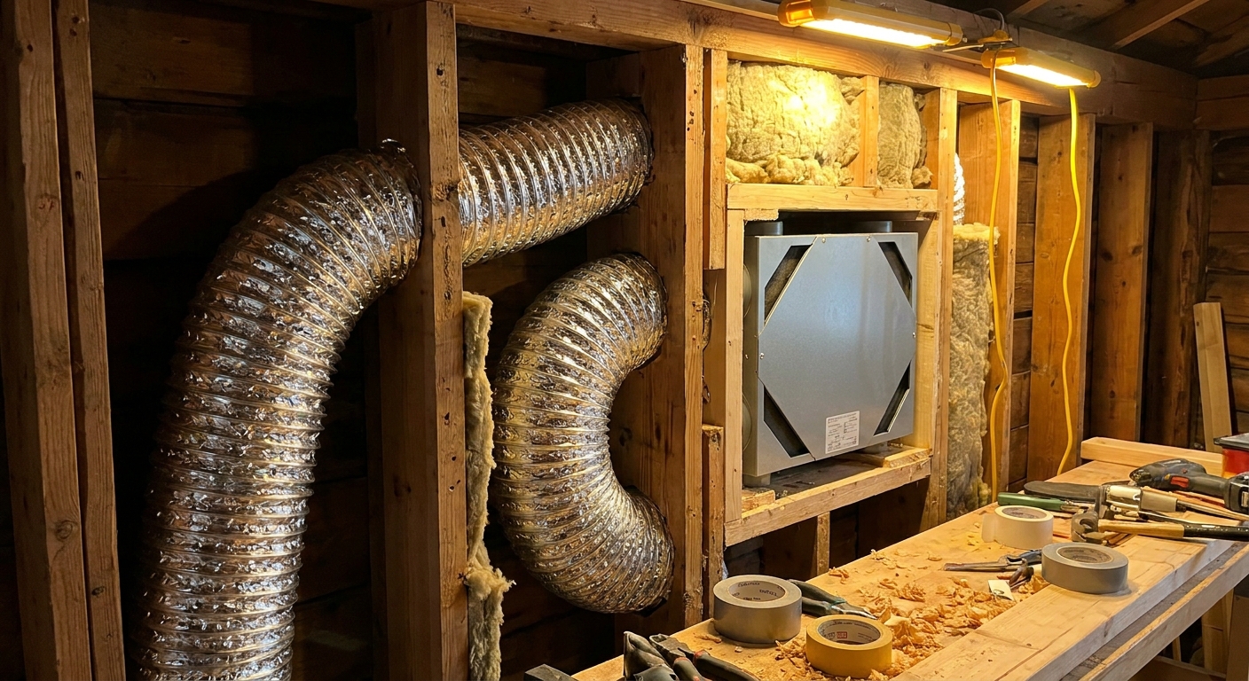 換気ダクト施工