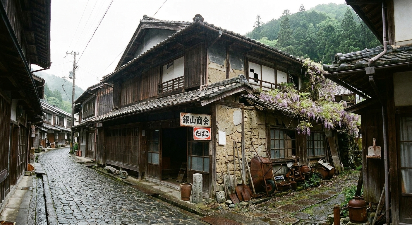 生野銀山 街道沿い町家 現状