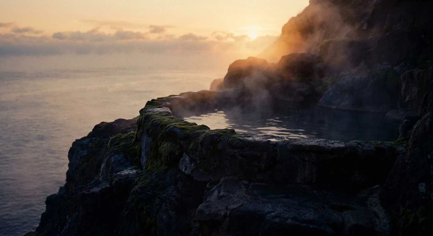 崖の露天温泉 — 相模湾を望む源泉
