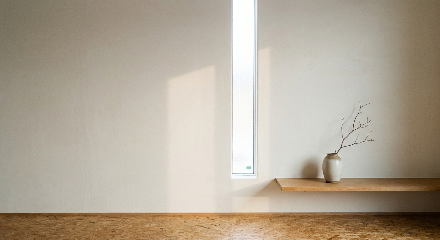 珪藻土仕上げの内壁