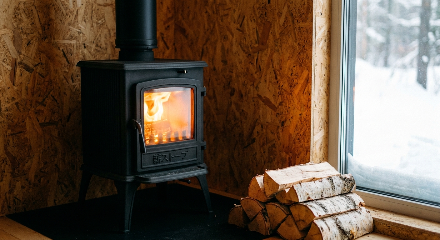 薪ストーブ — SIPsキャビン内
