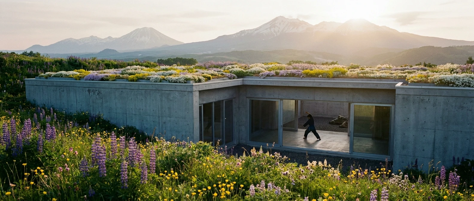 ストローベイル離れ