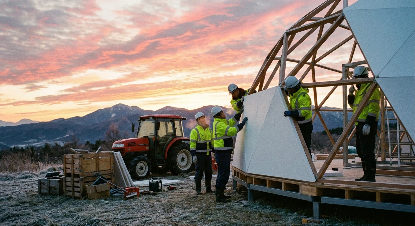 SIPs建設 夜明け