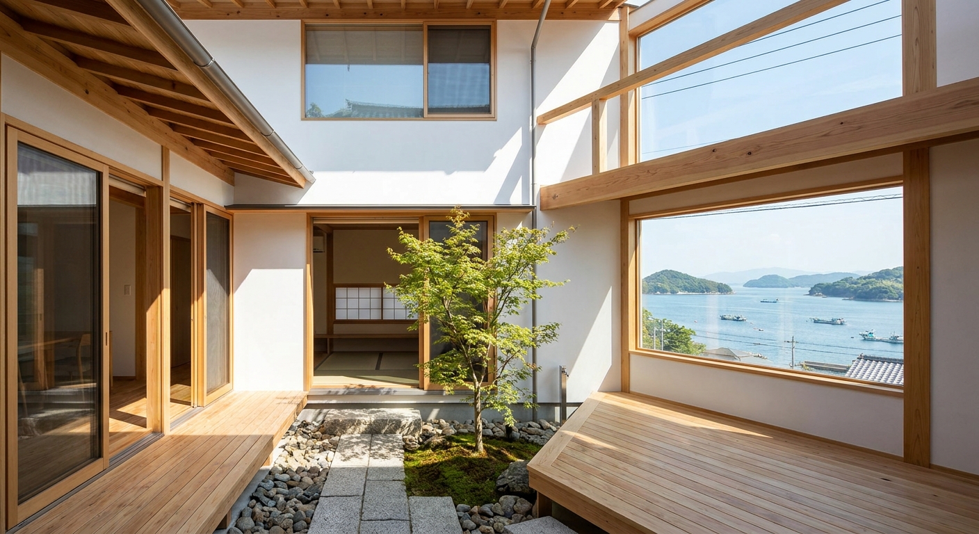 AIリノベーション後イメージ — 島の古民家ヴィラ