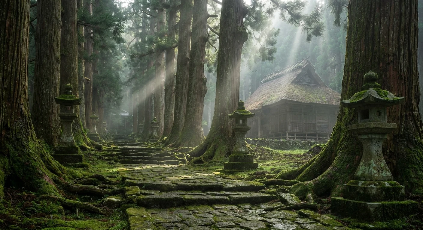 那智 杉林へのアプローチ